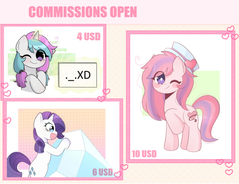 Size: 888x686 | Tagged: safe, artist:franshushu, derpibooru import, oc, alicorn, anthro, earth pony, human, pegasus, pony, unicorn, equestria girls, advertisement, bust, commission, commission info, cute, full body, half body, hat, humanized, icon, image, jpeg, paypal