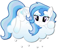 Size: 2439x2054 | Tagged: safe, artist:telasra, derpibooru import, oc, unofficial characters only, pegasus, pony, bedroom eyes, cloud, eyelashes, female, image, lying down, makeup, mare, on a cloud, pegasus oc, png, prone, simple background, solo, transparent background, wings