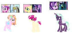 Size: 1609x744 | Tagged: safe, artist:tragedy-kaz, derpibooru import, starlight glimmer, changeling queen oc, oc, alicorn, changeling, changeling queen, draconequus, pony, base used, changeling oc, female, image, magical lesbian spawn, male, mare, offspring, parent:discord, parent:fluttershy, parent:princess cadance, parent:queen chrysalis, parent:starlight glimmer, parent:twilight sparkle, parents:twishy, png, screencap reference, stallion
