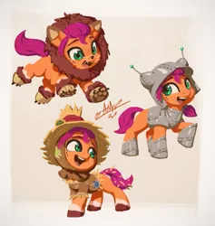 Size: 1025x1080 | Tagged: safe, artist:assasinmonkey, derpibooru import, sunny starscout, earth pony, pony, clothes, costume, cute, g5, halloween, halloween costume, hnnng, holiday, image, open mouth, png, sunnybetes, weapons-grade cute