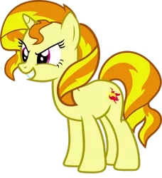 Size: 2340x2563 | Tagged: safe, artist:blah23z, derpibooru import, edit, adagio dazzle, sunset shimmer, pony, unicorn, evil grin, female, grin, image, mare, png, recolor, simple background, smiling, transparent background