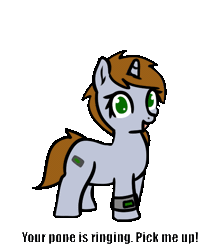 Size: 525x597 | Tagged: safe, artist:neuro, oc, oc:littlepip, unofficial characters only, pony, unicorn, fallout equestria, animated, ear twitch, female, gif, horn, image, looking at you, mare, open mouth, simple background, solo, text, transparent background, unicorn oc