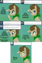 Size: 1302x1954 | Tagged: safe, artist:toadstool-prancer, derpibooru import, doctor whooves, time turner, oc, oc:tantamount, pony, disguise, disguised changeling, image, png, solo, tantamount time turner