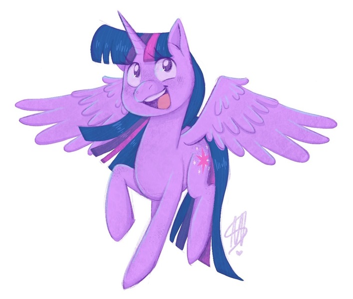 Size: 1208x1025 | Tagged: safe, artist:saggiemimms, derpibooru import, twilight sparkle, twilight sparkle (alicorn), alicorn, pony, image, jpeg, open mouth, simple background, solo, spread wings, white background, wings