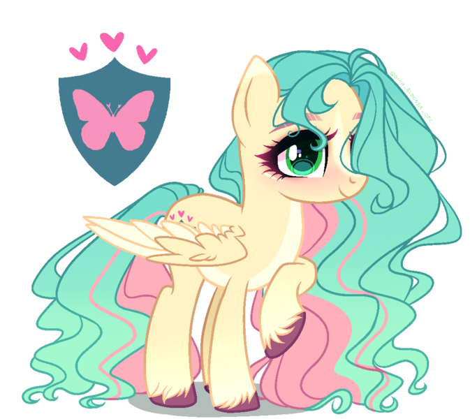 Size: 1100x980 | Tagged: safe, artist:gihhbloonde, derpibooru import, oc, pegasus, pony, female, image, mare, offspring, parent:fluttershy, parent:hitch trailblazer, png, simple background, solo, transparent background