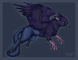 Size: 3433x2680 | Tagged: safe, artist:megabait, derpibooru import, raven, oc, bird, crow, gryphon, pony, image, inktober, inktober2021, inktoberday5, knot, png