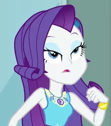 Size: 620x701 | Tagged: safe, derpibooru import, screencap, rarity, equestria girls, equestria girls series, super squad goals, cropped, image, png, solo