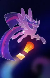 Size: 1612x2525 | Tagged: safe, derpibooru import, princess twilight 2.0, twilight sparkle, twilight sparkle (alicorn), alicorn, pony, my little pony: a new generation, the last problem, spoiler:my little pony: a new generation, female, g4 to g5, g5, image, lantern, letter, older, older twilight, png, solo