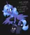 Size: 2000x2341 | Tagged: suggestive, artist:flutterthrash, derpibooru import, princess luna, alicorn, anthro, breasts, bucket, busty princess luna, clothes, costume, dialogue, female, high res, image, nightmare night, offscreen character, png, pumpkin bucket, socks, solo, solo female, stockings, text, thigh highs, wings