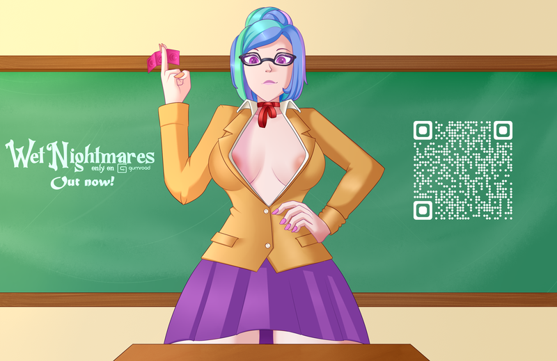 Size: 2850x1850 | Tagged: questionable, artist:deadinside97, artist:iamoctopii, derpibooru import, edit, princess celestia, equestria girls, equestria girls series, advertisement, areola, art pack, breasts, classroom, condom, condoms, glasses, grin, gumroad, hair bun, halloween, holiday, image, lipstick, nude edit, nudity, png, price tag, principal celestia, race swap, short hair, smiling, whiteboard