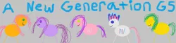 Size: 2822x700 | Tagged: safe, artist:twilyisbestpone, derpibooru import, hitch trailblazer, izzy moonbow, pipp petals, sunny starscout, zipp storm, earth pony, pegasus, pony, unicorn, my little pony: a new generation, 1000 hours in ms paint, derpibooru exclusive, female, g5, gray background, horrible, image, male, mane five (g5), mare, ms paint, png, simple background, smiling, stallion, stick pony, stylistic suck, terrible