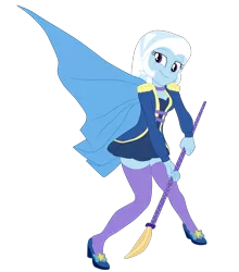 Size: 4560x5181 | Tagged: safe, artist:gmaplay, derpibooru import, trixie, equestria girls, equestria girls series, street magic with trixie, spoiler:eqg series (season 2), accessory swap, image, png, solo, spear, sword, the great and powerful, weapon