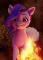 Size: 430x600 | Tagged: safe, derpibooru import, screencap, pipp petals, pegasus, pony, my little pony: a new generation, spoiler:my little pony: a new generation, adorapipp, animated, cropped, cute, female, g5, gif, image, mare, smiling, solo
