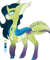 Size: 753x910 | Tagged: safe, artist:velnyx, derpibooru import, oc, oc:sapphire silk, changedling, changeling, female, image, png, simple background, solo, transparent background