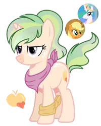 Size: 1280x1598 | Tagged: safe, artist:venomous-cookietwt, derpibooru import, applejack, princess celestia, oc, pony, unicorn, female, image, mare, parents:applelestia, png