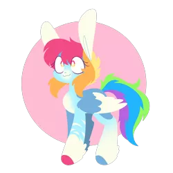 Size: 2160x2160 | Tagged: safe, artist:connorbal, derpibooru import, rainbow dash, pony, alternate design, image, png, solo