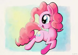 Size: 5787x4093 | Tagged: safe, artist:konanachi, derpibooru import, pinkie pie, earth pony, pony, absurd resolution, female, image, looking back, mare, png, solo