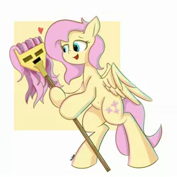 Size: 2882x2882 | Tagged: safe, artist:skylinepony_, derpibooru import, fluttershy, pegasus, cutie mark, fluttermop, image, jpeg, meme, simple background, solo