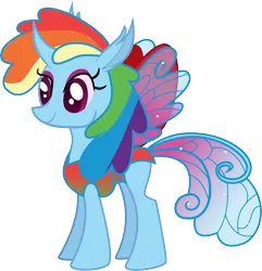 Size: 5177x5365 | Tagged: safe, artist:digimonlover101, derpibooru import, rainbow dash, changedling, changeling, absurd resolution, changedlingified, female, gameloft, image, png, simple background, solo, species swap, transparent background