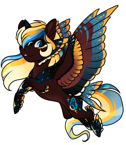 Size: 2006x2300 | Tagged: safe, artist:oneiria-fylakas, derpibooru import, oc, oc:nightwish, alicorn, pony, chibi, female, image, mare, png, rainbow power, simple background, solo, transparent background