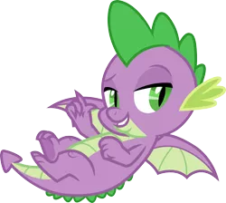 Size: 3341x3000 | Tagged: safe, artist:cloudyglow, derpibooru import, spike, dragon, the ending of the end, image, png, solo, vector, winged spike, wings