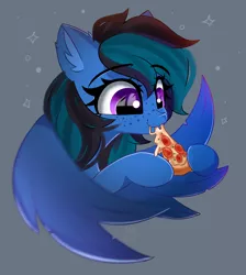 Size: 1608x1793 | Tagged: safe, artist:janelearts, derpibooru import, oc, unofficial characters only, pegasus, pony, food, image, pizza, png, solo