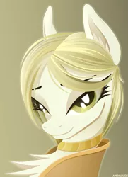 Size: 2181x3020 | Tagged: safe, artist:andaluce, derpibooru import, oc, oc:sunny northfleet, pony, bust, chest fluff, female, image, jewelry, lineless, mare, necklace, png, solo