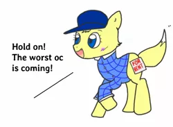 Size: 1416x1036 | Tagged: safe, artist:foxy1219, derpibooru import, oc, oc:foxy whooves, unofficial characters only, fox, fox pony, hybrid, blank flank, cap, clothes, hat, image, jpeg, plaid shirt, reference sheet, shirt, simple background, solo, species swap, white background