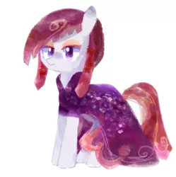 Size: 1148x1152 | Tagged: safe, artist:laurasrxfgcc, derpibooru import, oc, pony, clothes, dress, gown, image, jpeg, nameless, purple eyes