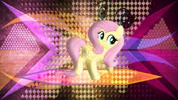 Size: 3840x2160 | Tagged: safe, artist:laszlvfx, artist:n0kkun, derpibooru import, edit, fluttershy, pony, cute, image, png, shyabetes, solo, wallpaper, wallpaper edit