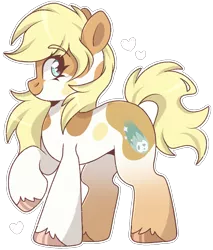 Size: 1037x1220 | Tagged: safe, artist:cinnamontee, derpibooru import, oc, oc:comet, earth pony, pony, female, image, mare, png, raised hoof, simple background, solo, transparent background