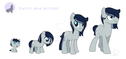 Size: 1280x606 | Tagged: safe, artist:hate-love12, derpibooru import, oc, oc:howlite, pony, age progression, baby, baby pony, colt, deviantart watermark, image, male, obtrusive watermark, png, simple background, solo, stallion, transparent background, watermark