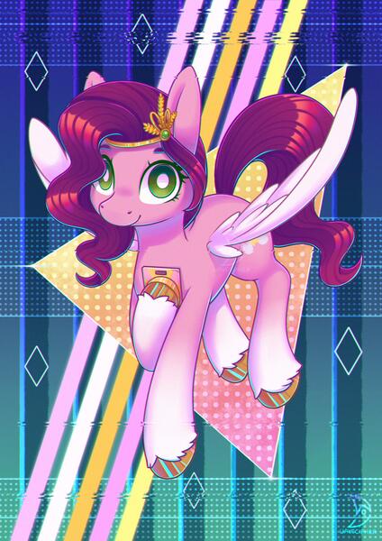 Size: 2480x3508 | Tagged: safe, artist:musicfirewind, derpibooru import, pipp petals, pegasus, pony, my little pony: a new generation, coat markings, g5, image, jpeg, phone, socks (coat marking), solo