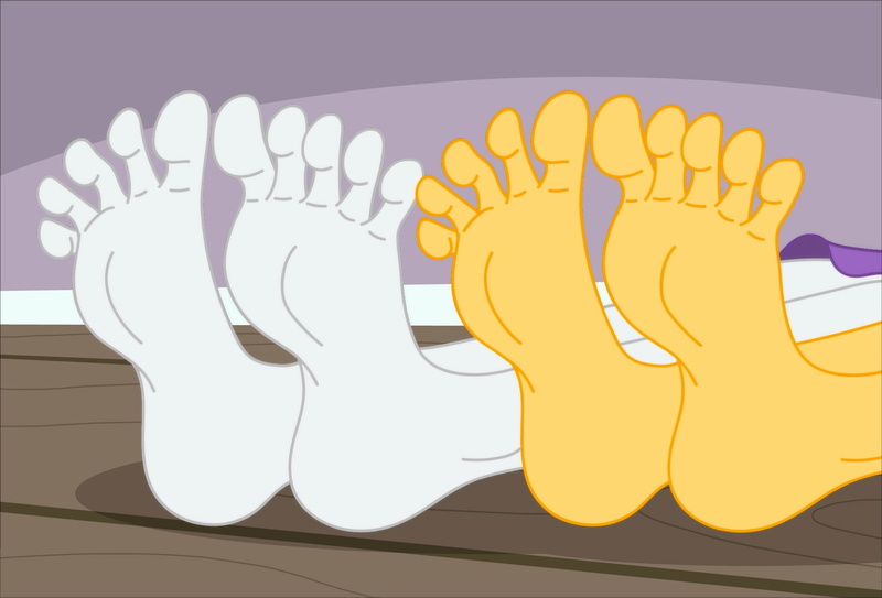 Size: 1993x1352 | Tagged: suggestive, artist:niban-destikim, derpibooru import, rarity, sunset shimmer, equestria girls, barefoot, duo, duo female, feet, female, fetish, foot fetish, image, jpeg, soles, spread toes, toes