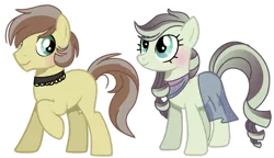 Size: 1280x739 | Tagged: safe, artist:venomous-cookietwt, derpibooru import, oc, unofficial characters only, earth pony, pony, female, image, male, mare, offspring, parent:coloratura, parent:feather bangs, png, simple background, stallion, transparent background