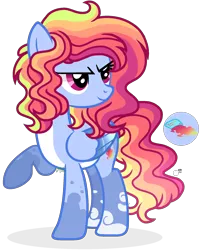 Size: 1542x1916 | Tagged: safe, artist:lightning-chaseryt, derpibooru import, oc, oc:rainbow rush, pegasus, pony, female, image, magical lesbian spawn, mare, offspring, parent:pinkie pie, parent:rainbow dash, parents:pinkiedash, png, simple background, solo, transparent background