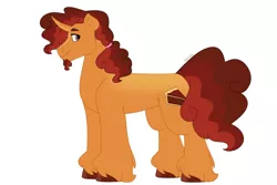 Size: 1280x854 | Tagged: safe, artist:itstechtock, derpibooru import, oc, oc:butter pecan, pony, unicorn, image, jpeg, male, simple background, solo, stallion, white background