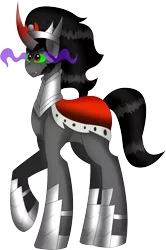 Size: 3691x5548 | Tagged: safe, artist:eeveeglaceon, derpibooru import, king sombra, commission, commissioner:reversalmushroom, image, png, simple background, transparent background