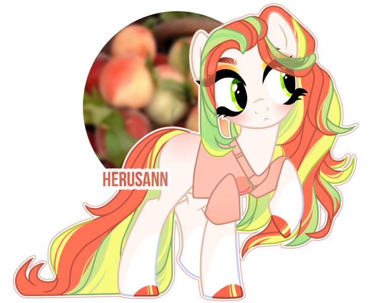 Size: 2283x1790 | Tagged: safe, artist:herusann, derpibooru import, oc, unofficial characters only, earth pony, pony, base used, blushing, clothes, earth pony oc, eyelashes, female, hoof polish, image, makeup, png, simple background, smiling, solo, transparent background