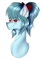 Size: 2766x3810 | Tagged: safe, artist:chazmazda, derpibooru import, oc, pony, background, big eyes, bow, bust, bust shot, commission, commissions open, detailed, detailed hair, ears, eye, eyes, fluffy, hair bow, highlights, image, long hair, mouth, nose, png, portrait, shade, shading, shine, shiny, shiny eyes, short hair, simple background, smiling, snoot, solo, transparent background, wave, wavy hair