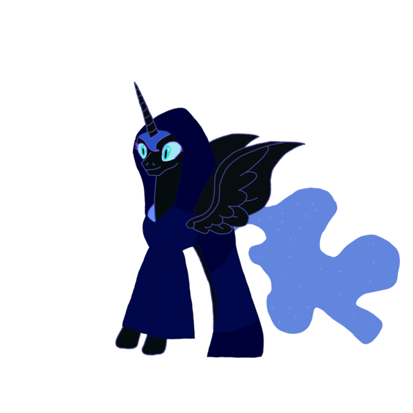 Size: 2100x2100 | Tagged: safe, artist:chanyhuman, derpibooru import, nightmare moon, princess luna, alicorn, pony, blue diamond (steven universe), clothes, cosplay, costume, crossover, female, image, mare, mare in the moon, moon, png, smiling, solo, steven universe, steven universe future, the lunar republic, the new lunar republic, vector, villainess