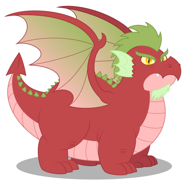 Size: 1920x1832 | Tagged: safe, artist:aleximusprime, derpibooru import, oc, oc:grumblebog, oc:grumblebog the dragon, dragon, absolute unit, age of the alicorns, chonk, chubby, dragon oc, dragon wings, fat, image, male, plump, png, simple background, spikes, spiky tail, tail, transparent background, wings