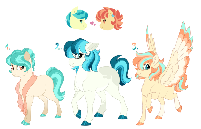 Size: 4200x2700 | Tagged: safe, artist:gigason, derpibooru import, aunt holiday, auntie lofty, oc, oc:ocean breeze, oc:sea glass, oc:siren serenade, earth pony, pegasus, pony, female, image, magical lesbian spawn, male, mare, offspring, parent:aunt holiday, parent:auntie lofty, parents:lofty day, png, stallion