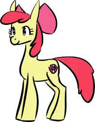 Size: 768x981 | Tagged: safe, artist:tempusfidgets, derpibooru import, apple bloom, earth pony, pony, female, filly, image, png, simple background, solo, transparent background