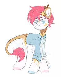Size: 1100x1384 | Tagged: safe, artist:hellishprogrammer, derpibooru import, oc, earth pony, pony, clothes, image, male, png, shirt, simple background, solo, stallion, white background