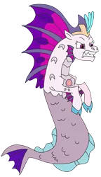 Size: 1816x3148 | Tagged: safe, artist:supahdonarudo, derpibooru import, queen novo, siren, my little pony: the movie, angry, image, pearl, png, queen novo's orb, simple background, sirenified, species swap, transparent background