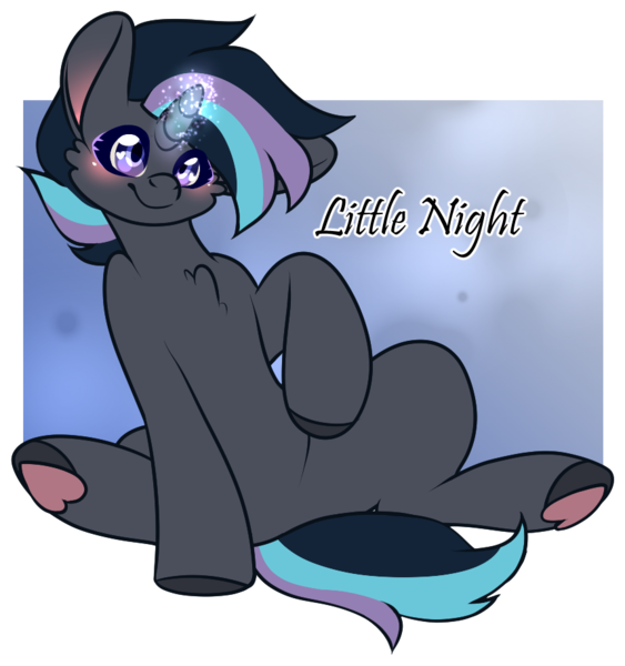 Size: 860x917 | Tagged: safe, artist:vulpiedy, derpibooru import, oc, oc:little night, pony, unicorn, image, png, solo