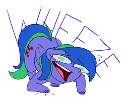 Size: 898x736 | Tagged: safe, artist:sea fluff, derpibooru import, oc, oc:felicity stars, unofficial characters only, pony, female, image, laughing, mare, png, simple background, solo, text, transparent background, wheeze