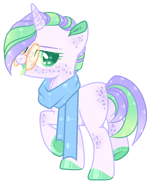 Size: 1081x1362 | Tagged: safe, artist:lilywolfpie-yt, derpibooru import, oc, oc:valentina, pony, unicorn, female, glasses, image, interspecies offspring, magical threesome spawn, mare, offspring, parent:oc:amber night, parent:rarity, parent:thorax, parents:canon x oc, png, simple background, solo, tongue out, transparent background