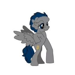 Size: 2100x2100 | Tagged: safe, artist:chanyhuman, derpibooru import, oc, oc:jada mineral, oc:the elephant mare, pegasus, pony, allegory, deformed, deformed wing, deformity, female, hind legs, image, mare, pegasus oc, png, positive body image, proteus syndrome, solo, story included, vector, wings
